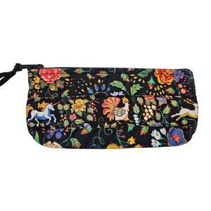 VTG Vera Bradley Tavern On The Green Makeup Case Bag Unicorn Rooster Toiletry